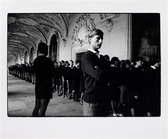 Box with 10 photographs, including 5 nude studies, 3 prints of school