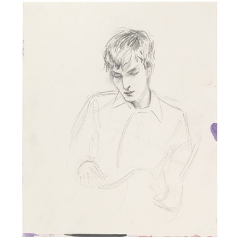 Piotr reading by Elizabeth Peyton on artnet