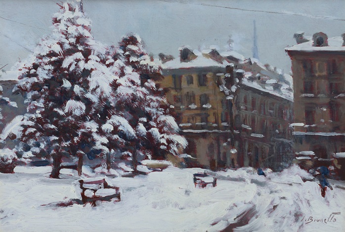 Piazza Castello A Torino Sotto La Neve By Silvio Brunetto On Artnet Piazza Castello A Torino Sotto La Neve By Silvio Brunetto On Artnet
