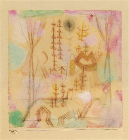 Garten der Zahlenbäume by Paul Klee on