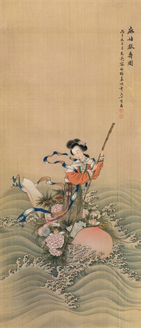 【人気投票 1~37位】ハイブランド人気ランキング！ 麻姑獻壽圖 artnet on Zuchun Rong by 絵画/タペストリー