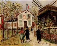 Maurice Utrillo、LANNOIS(SEINE ET OISE) Sannois (seine-et-oise) Artwork By Maurice Utrillo Oil