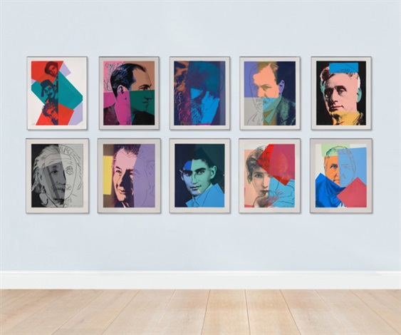 Ten Portraits of Jews of the Twentieth Century by Andy Warhol on