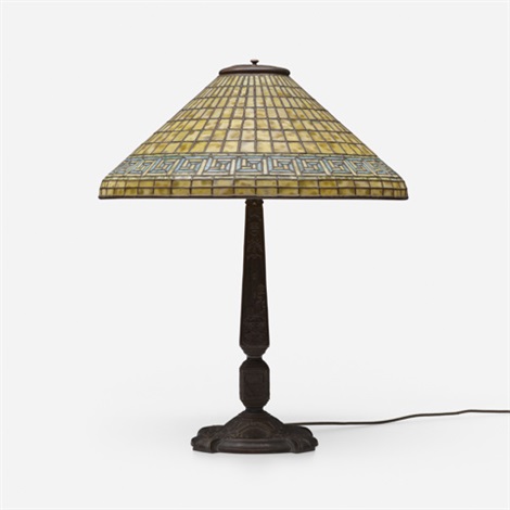 Greek Key table lamp by Tiffany Studios on artnet