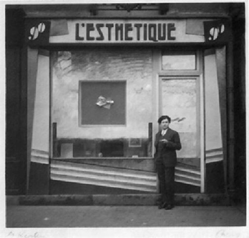 Evsa Model in front of lEsthétique, Paris by André Kertész on artnet