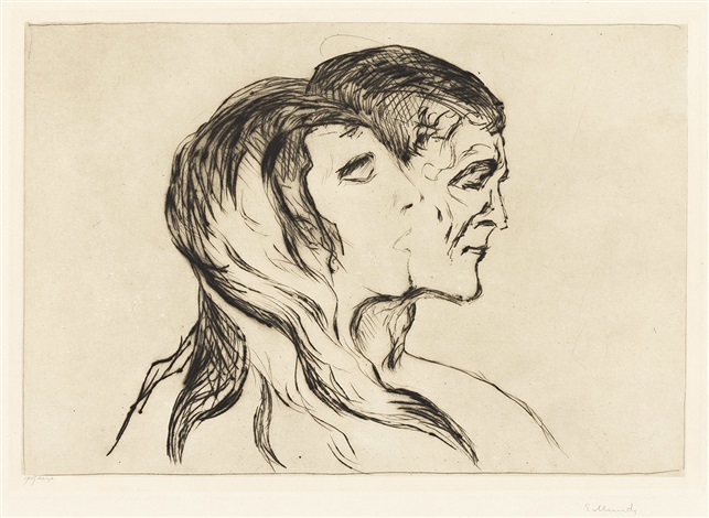 Hode ved hode Head by Head. by Edvard Munch on artnet