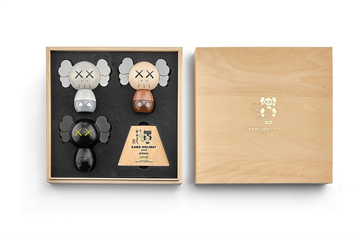 Kaws sales kokeshi dolls