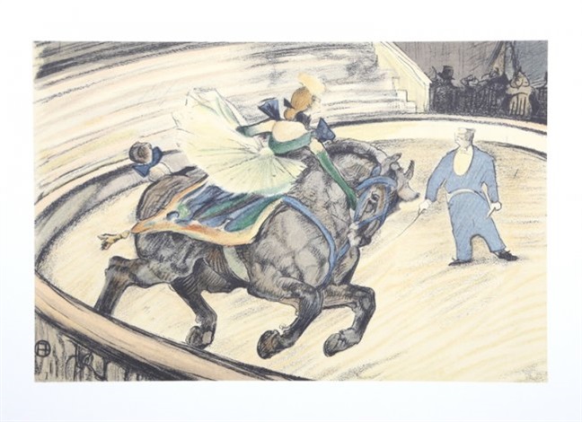 The Circus of Toulouse-Lautrec portfolio with 39 lithographs by Henri ...