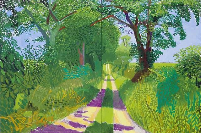 Early July tunnel by David Hockney on artnet