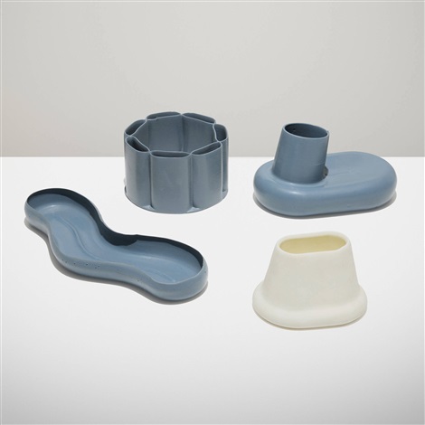 Liquid-Printed vessels, set of four by Self-Assembly Lab, MIT and ...