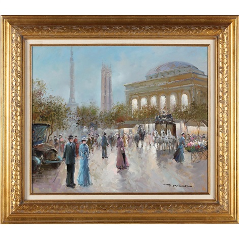 Parisian Street Scene by T. E. Penck on artnet