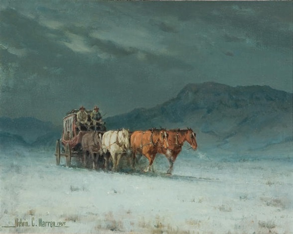 Trudging the storm by Melvin Warren on artnet