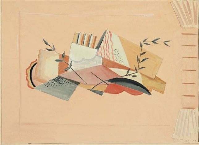 Nature morte au rideau by Maria Aleksandra Lagorio on