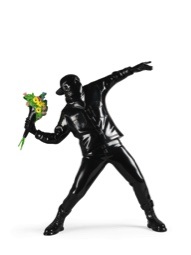 班克斯：擲花者 黑Banksy - Flower Bomber Black by Brandalism