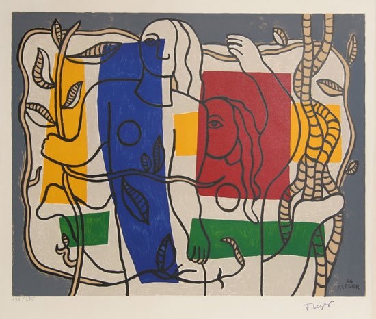 La Table dans Le Jardin by Fernand Leger - Oil Painting Reproduction | Kosh  mArt EU