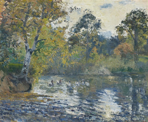 LÉtang de Montfoucault by Camille Pissarro on artnet
