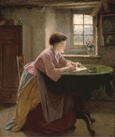 The letter writer by Haynes King on artnet The letter writer by Haynes King on artnet