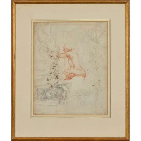 STUDIES OF A MALE NUDE by Alfred George Stevens on artnet