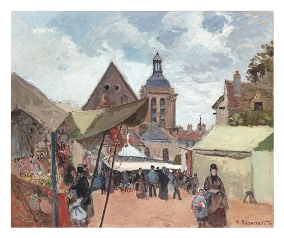 Fête de Septembre, Pontoise by Camille Pissarro on artnet