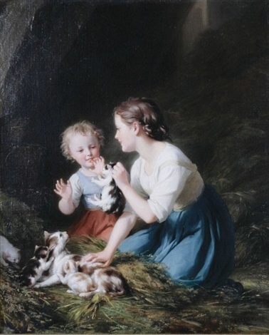 Fritz Zuber-Buhler、The granary loft In the granary loft by Fritz Zuber-Bühler on artnet