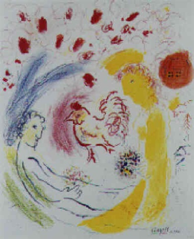 Le coq rouge by Marc Chagall on artnet