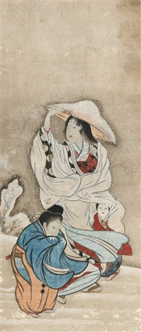 詩*音様 TOKI 抽象画 KING. #148 Tokiwa Gozen and her three sons by Anonymous-Japanese (19) on artnet