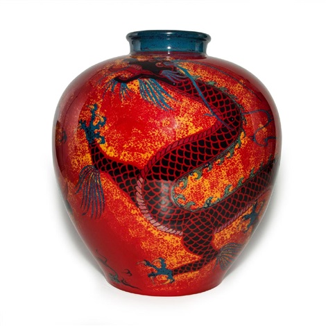 ROYAL DOULTON FLAMBE, SANMING DRAGON VASE by Charles J. Noke on artnet