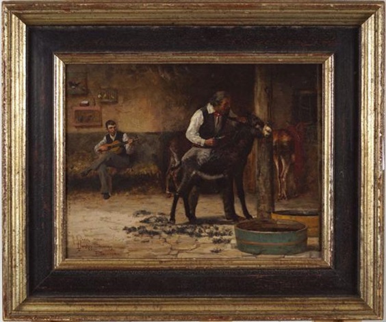 Donkey Sheering by Henry Rankin Poore on