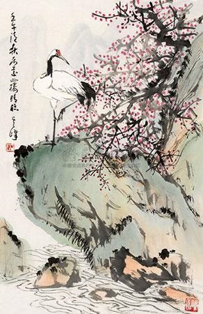 仙鹤图 by Sun Qifeng on artnet