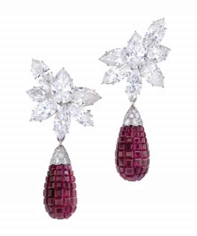 Harry winston deals ruby earrings