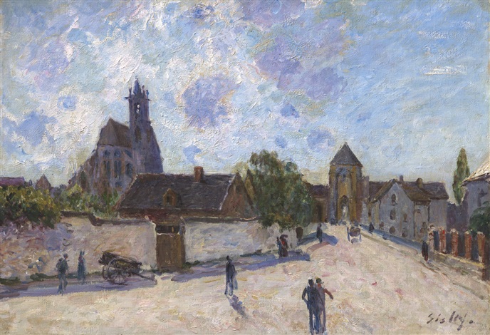La rue à Moret by Alfred Sisley on artnet