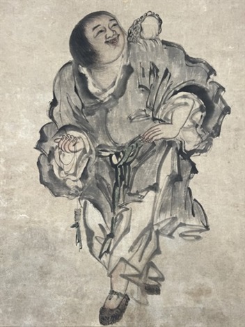 劉海戲蟾圖 by Min Zhen on artnet
