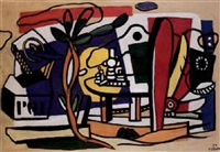 FERNAND LEGER、LA TABLE DANS LE JARDIN La table dans le jardin - Fernand Léger | Artera