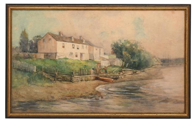 Agnes Dean Abbatt American, 18471917, Shoreline Landscape with