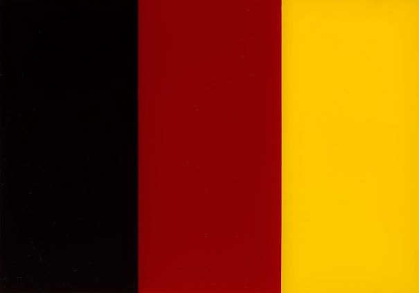 Schwarz, Rot, Gold II Black, Red, Gold II B. 108 by Gerhard Richter on