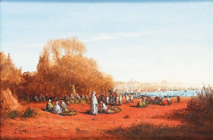 Départ de Caïque, Bosphore by Jacques Roux on artnet