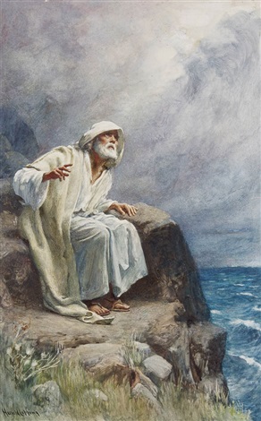 St. John on Patmos by Harold Copping on artnet