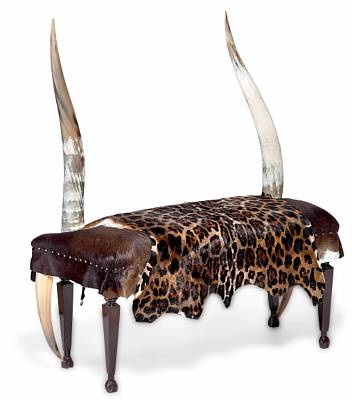 A bench with animal skin and horn by Gernot Rasenberger on artnet A bench with animal skin and horn by Gernot Rasenberger on artnet