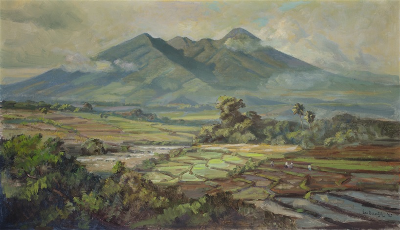 Indonesian landscape by Ernest Dezentjé on artnet