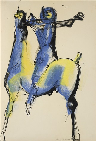 Marino Marini、Cavallo e Cacalliere Marino Marini | Cavaliere, 1951 | Art Basel