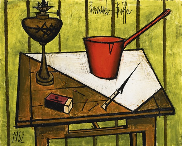Nature morte à la casserole rouge by Bernard Buffet on artnet