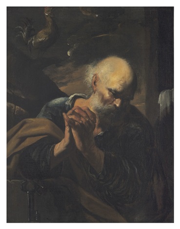 Le reniement de saint Pierre by Pier Francesco Mola on