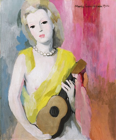 JEUNE FILLE À LA GUITARE by Marie Laurencin on artnet