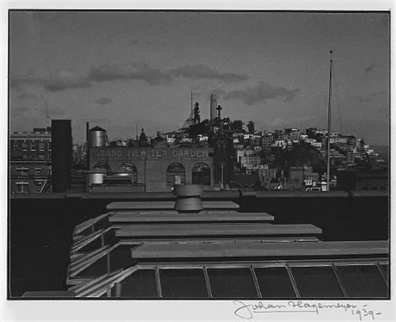 View Of Telegraph Hill From San Francisco Hotel Room By Johan View Of Telegraph Hill From San Francisco Hotel Room By Johan Hagemeyer
