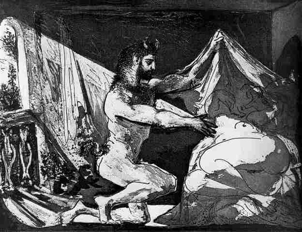 PABLO PICASSO【Faune devoilant une Femme】 Faune dévoilant une femme, pl.27 by Pablo Picasso on artnet