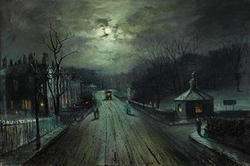 Moonlit Street Scene By Walter Linsley Meegan On Artnet Moonlit Street Scene By Walter Linsley Meegan On Artnet