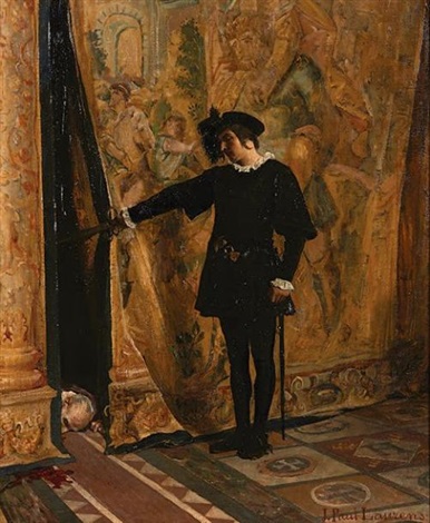 Hamlet découvrant Polonius by Jean Paul Laurens on artnet