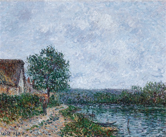 Bord de rivière, la Seine à Porte-Joie by Gustave Loiseau on artnet
