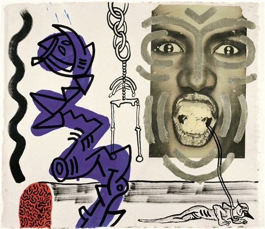 Keith Haring、Portrait of G・Jones、希少画集画