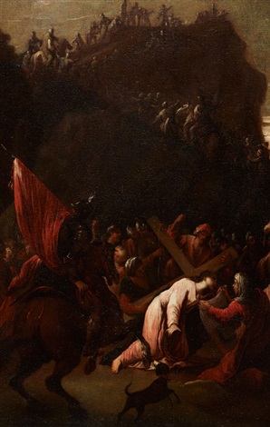 JESUS AUF DEM WEG NACH GOLGATHA MIT DER HEILIGEN VERONIKA by Anonymous-Flemish (17) on artnet